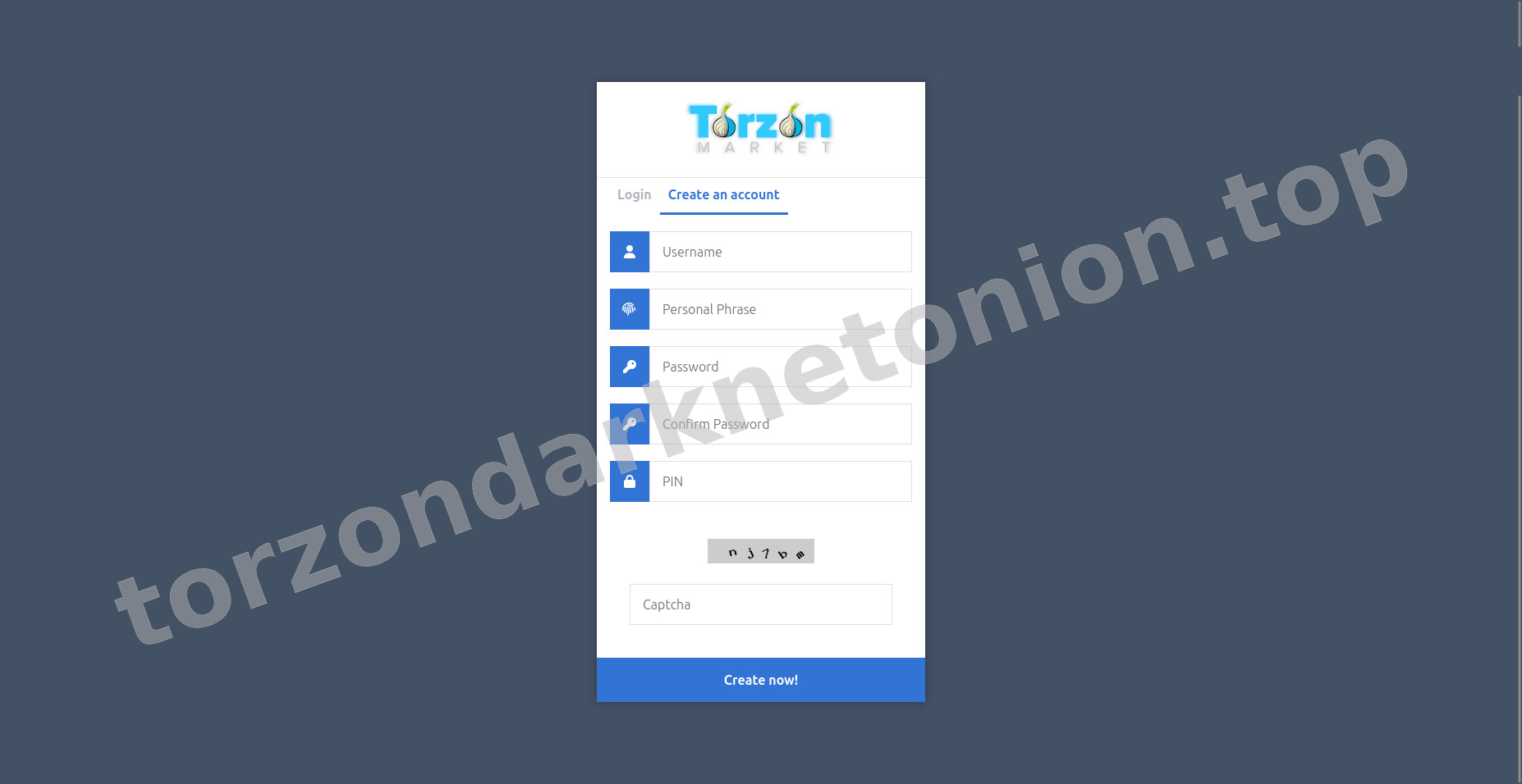 Account Registration Page
