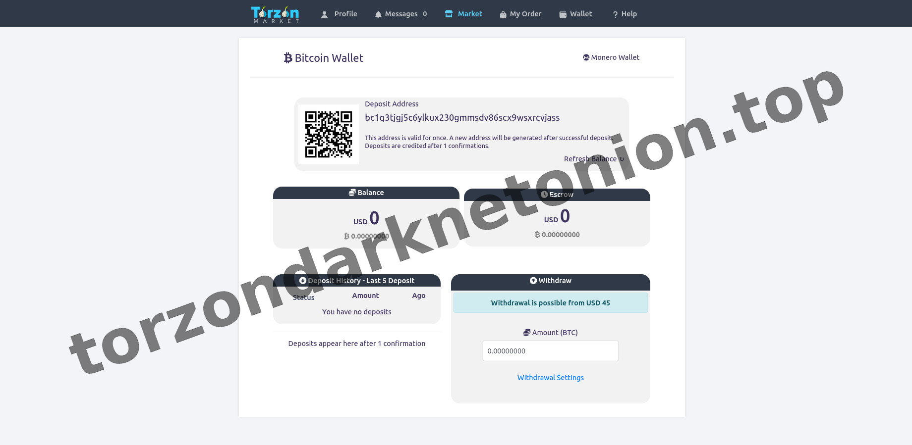 Main Market Dashboard